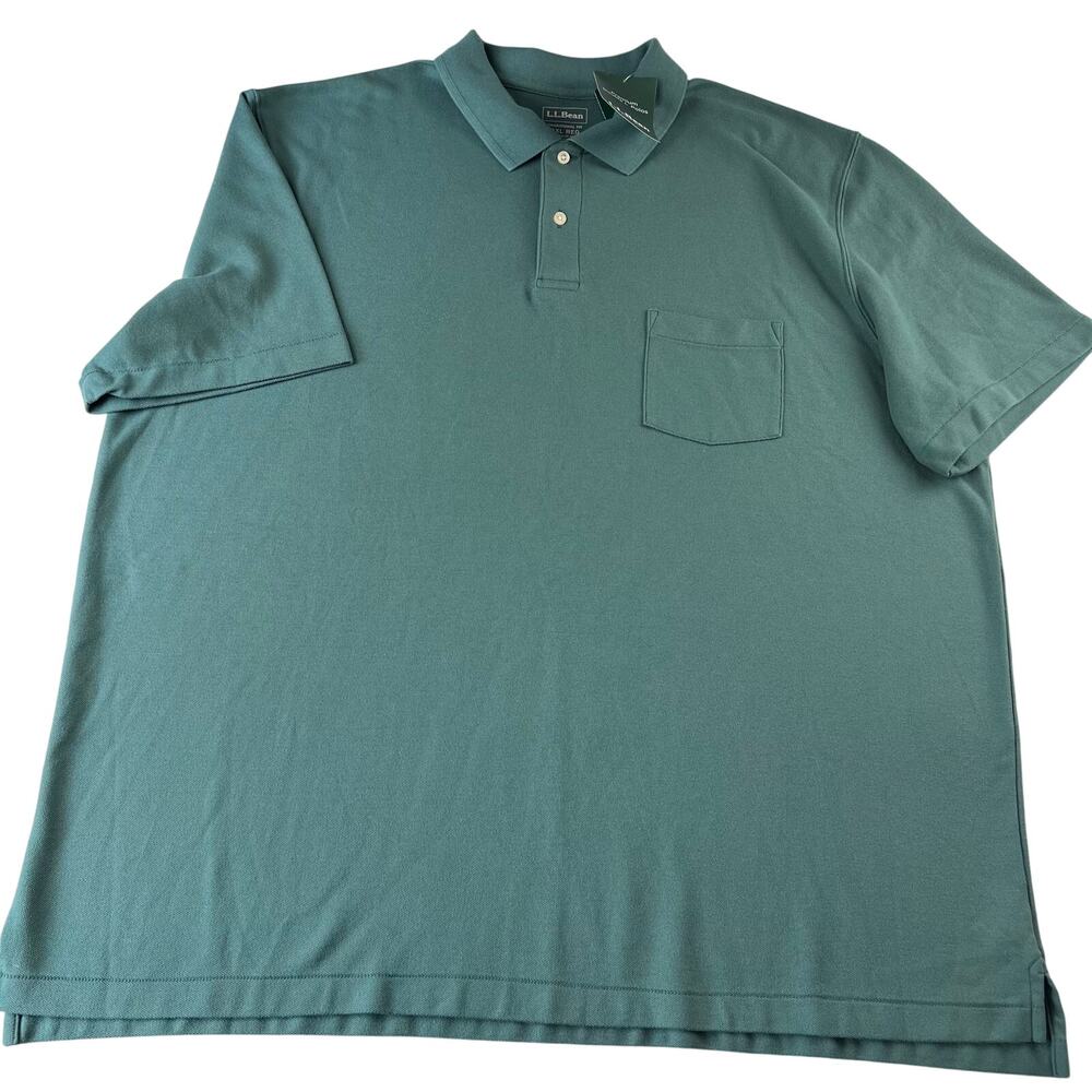 L.L. Bean green Polo Shirt Traditional Fit men’s size XXXL 3XL